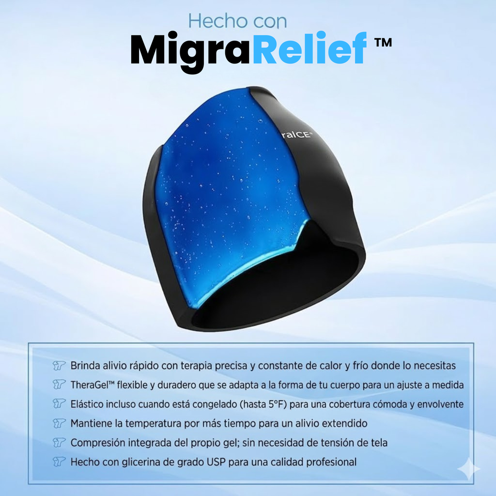 MigraRelief™ – Máscara de gel terapéutica para migraña y estrés