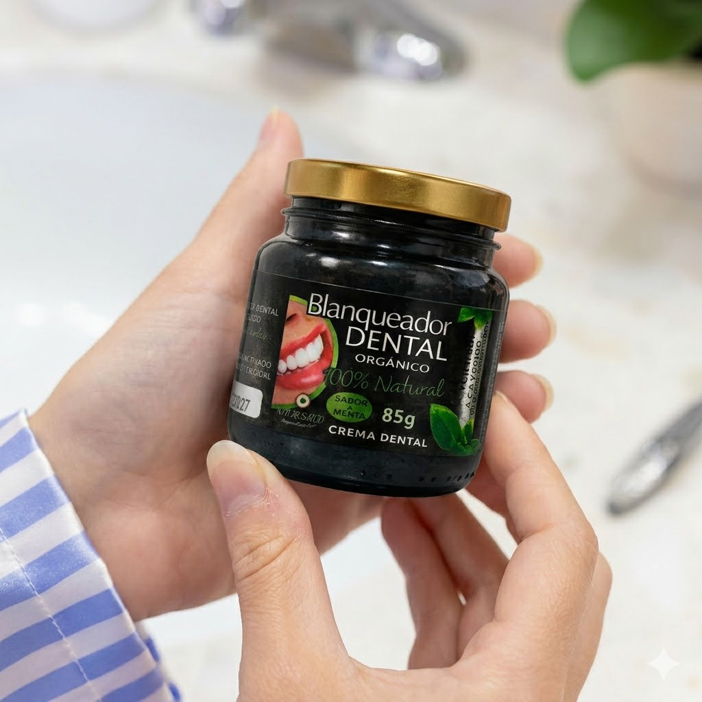 BLANQUEADOR DENTAL ORGANICO - Limpieza profunda 100% natural