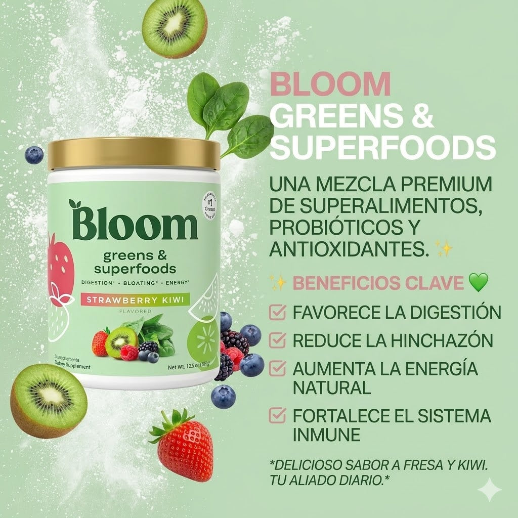 BLOOM GREEN AND SUPERFOODS - Energia y buena digestion